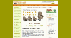 Desktop Screenshot of lift-chairs-4-less.com